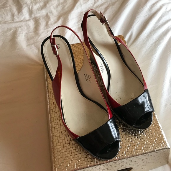 Multi patent wedge sandals - Picture 3 of 4